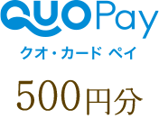 クオカードペイ500円分